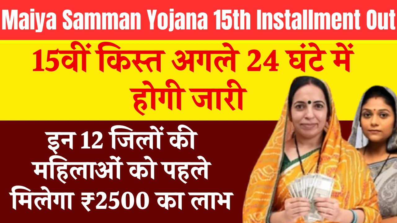 Maiya Samman Yojana 15th Installment Out